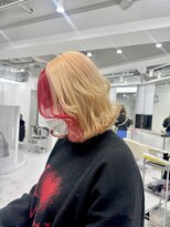 ギア(GEAR.)&nbsp;赤×ブロンド デザインカラー