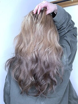 ブレイズヘアー(BLAZEhair) 【デザインハイトーン】ハイトーンバイカラー×ブリーチ２回