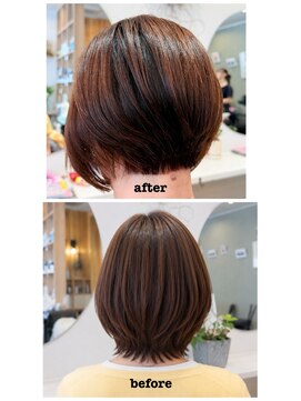 エメールヘア(aimere hair) 襟足スッキリ美シルエットショートボブ
