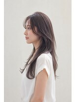 ベルス(bellus)&nbsp;ロングレイヤー×ラベンダーベージュ　20代　30代