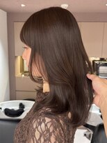 メゾンマイル 恵比寿(maison mile)&nbsp;大人綺麗なハイライトカラー/顔まわりカット/白髪ぼかし/恵比寿