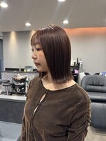 ノイス(noyce)&nbsp;オレンジブラウンぱつっと外はねボブオレンジベージュ
