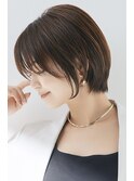 40代ショート/白髪ぼかし/日本橋駅/三越前駅