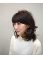 クラフト 印西西の原店(CRAFT) ダークトーンで仕上げたミディアムスタイルです(*^_^*)
