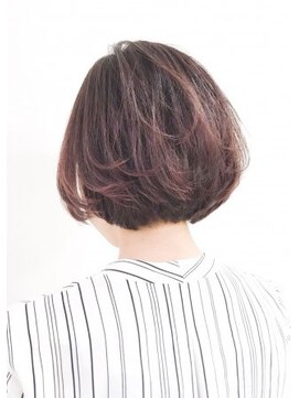 クアトログランシュ 水戸店(QUATRO×GranCieux) ピンクブラウン似合わせカットシュート大人ボブ★QUATRO★