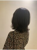 外ハネミディアムスタイル