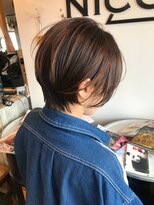 ホワイト(WHITE HAIR@NICOLA)&nbsp;ハンサムショート×透明感カラー