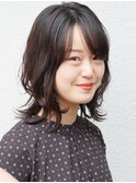 マットブラウン◎くびれセミディ