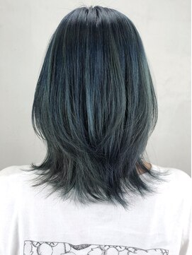 アルバム 銀座(ALBUM GINZA) エメラルドブルー_セシルカットココアブラウン_ba302343