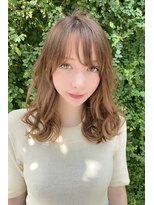 リークフー(Ree cu fuu) 20代30代フェザーバングの外国人風セミロング♪