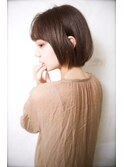 フレンチガーリー/耳かけミニボブ×アッシュベージュ【吉祥寺】