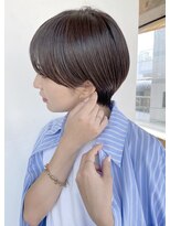 ソーコ 渋谷(SOCO)&nbsp;黒髪ショートカットマッシュショートヘア丸みショートボブ