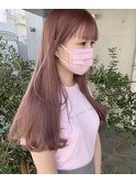 ベージュ/ハイトーン/レイヤー/ボブ/韓国/髪質改善/透明感/立川