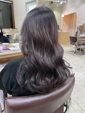 キュオンシア(CUEON. ciea) ロング×ラベンダーカラー