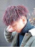 メンズハイライト／メンズカット／メッシュ／ツイストスパイラル