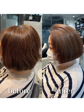 ミラバイケンジ 藤沢(Mira by KENJE) 脱白髪染めハイライト/白髪にお悩みの方に/30代40代50代