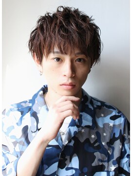 アントワープトーキョー(antwerp TOKYO) 『力石サトシ』波巻き束感ショートツーブロックマッシュ