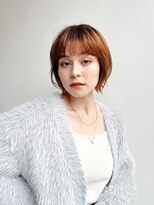 トルネード(TORNADO)&nbsp;大人ショートボブ切りっぱなしボブ前髪あり丸顔絶壁面長K1215