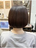透明感♪髪質改善カラーショコラベージュ小顔艶感ショートボブ