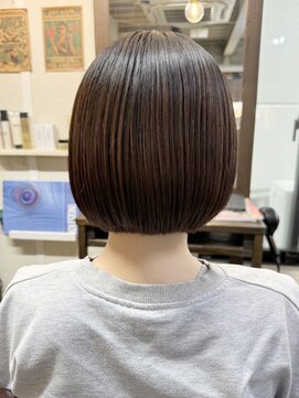 オンスター(ONSTAR) 透明感♪髪質改善カラーショコラベージュ小顔艶感ショートボブ