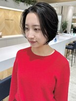 ステアケース 武蔵小杉店(stair:case)&nbsp;黒髪ナチュラルハンサムショート前下がり前髪なし