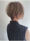 ショートボブ髪型30代40代50代前髪あり前髪なし【荒砂】