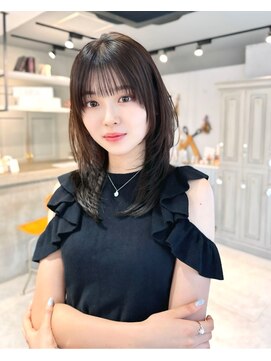 カシュカシュ 表参道(cache cache) シースルーパッツンシースルー前髪