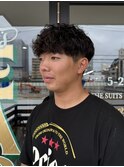 MEN'SHAIRウルフカルマパーマメンズショートイージーパーマ
