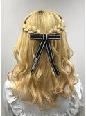 ハーフアップ
