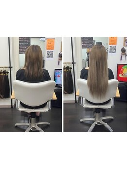 編み込みエクステ専門店◆人毛編み込みエクステ80本\19000/熟練の技術でグラデーションカラーも楽しめる♪