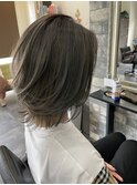 イメチェンダークアッシュグレージュ_レイヤーボブ_199