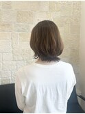 外ハネウルフ×ミディアムヘア【東川口　ウルフカット】