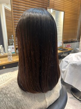 ヘアリゾート粋 トゥジュ 池袋東口店(tujuh) 髪質改善/ストレートロング/ダークブラウン