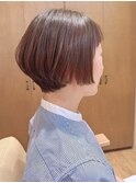 50代、襟足スッキリ大人のボブ