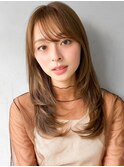 結べるボブモテ髪エアリーカールシースルーバングミニウルフ