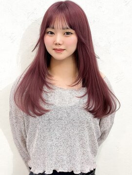 セルカ 新宿(CERCA) 新宿韓国風レイヤーカットピンクラベンダーカラー新宿西口