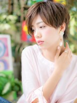 カバーヘア ブリス 上尾西口店(COVER HAIR bliss) 前下がりショート外国人風マッシュパーマh4上尾20代30代40代