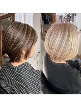 ルオン(Luon.)の写真/気になる白髪も綺麗な髪色を保ちたい方へ。髪に優しい薬剤を使用し、艶やかな美色に。