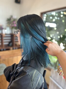 イヤリングカラー［エメラルドブルー］