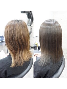 ヘアテリア リュウ 大塚(hair teria ryu) 縮毛矯正/髪質改善縮毛矯正/前髪縮毛矯正/表面ハーフ矯正