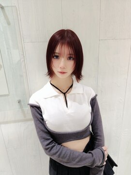 タブーセントラル(TABOO Central) TABOO Central【切りっぱなしレイヤーボブ/ボルドー】