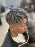 MEN’S HAIR/シルバーカラー/ブリーチ//長めスパイキー/木更津