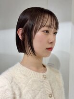 ヨーク(YOKE) レイヤーボブくびれボブくびれミディアムオリーブグレー