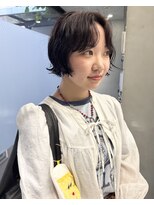 フィルムス 表参道(FILMS)&nbsp;ダークパープル/レイヤーボブ/顔周りレイヤー/ミルクブラウン