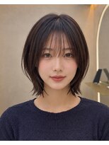 サンド 池袋 2nd(sand)&nbsp;レイヤーで簡単くびれボブ/地毛風縮毛矯正/韓国レイヤー