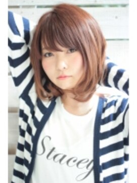 ラ ブーケ 中川中島店(La Bouquet) 大人ショートボブピンクアッシュ