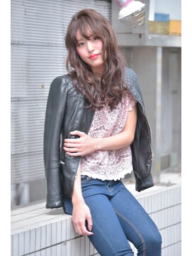 ミエルヘアーエスト 新宿店(mielhair est) ゆるふわロングアッシュベージュ