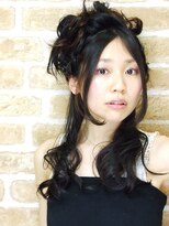 美容室 アネックス(ANNEX)&nbsp;誰にでも似合う大人盛りハーフアップ。