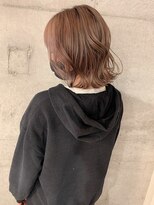 アヴァンス 光明池店(AVANCE.)&nbsp;ミルクティーラテカラー＋切りっぱなしボブ☆