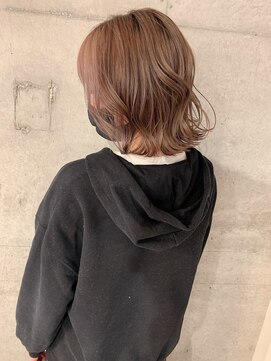 アヴァンス 光明池店(AVANCE.) ミルクティーラテカラー＋切りっぱなしボブ☆